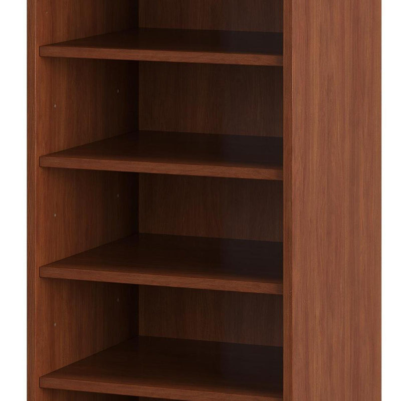 Ten Pair Solid Woodshoe Storage Cabinet (752042) - Coffee