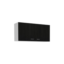Load image into Gallery viewer, Wood Wall Mounted Accent Cabinet With Two Doors - Black / White
