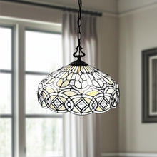 Load image into Gallery viewer, Unique Statement Two Light Glass Dimmable Ceiling Light With Shades - Black / White
