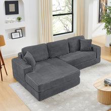 Load image into Gallery viewer, Modern Minimalist L Shape Modular Sectional Sofa, Couch

