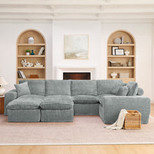 Load image into Gallery viewer, Sectional Sofa With Moveable Ottoman
