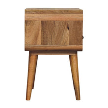 Load image into Gallery viewer, 22" Light Solid Wood One Drawer Nightstand - Brown
