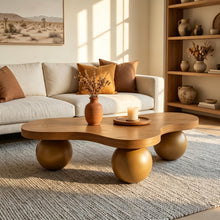 Load image into Gallery viewer, Cloud Shaped Coffee Table With 3 Ball Legs For Living Room
