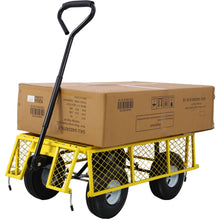 Load image into Gallery viewer, Heavy Duty Steel Garden Cart With Sides
