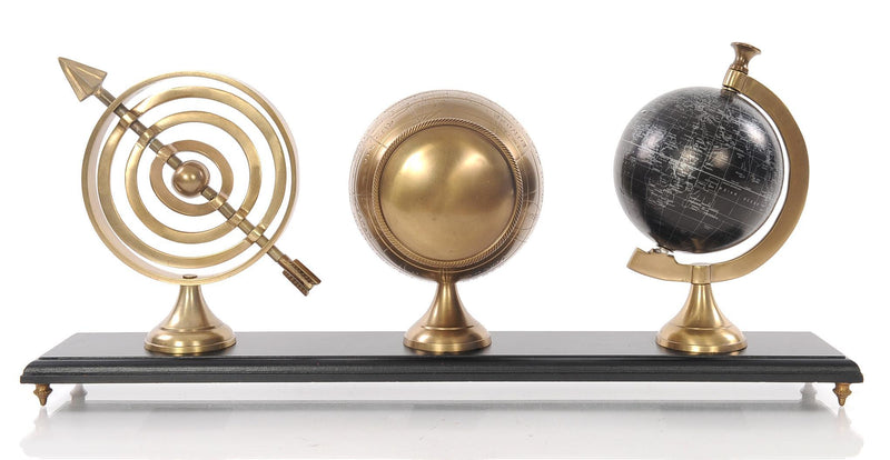 Metal Hand Painted Figurine (364219) - Brass And Black