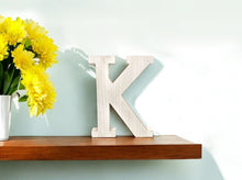 Load image into Gallery viewer, Letter K Tabletop Sculpture - White
