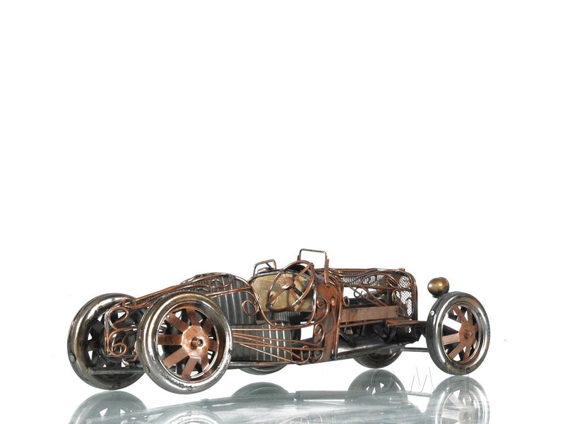 Metal Hand Painted Model Car - Silver