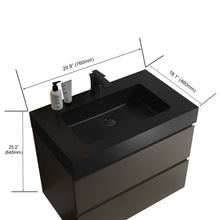 Load image into Gallery viewer, Alice - Bathroom Vanity With Sink, Large Storage Wall Mounted Floating Bathroom Vanity For Modern Bathroom, One-Piece Sink Basin Without Drain And Faucet
