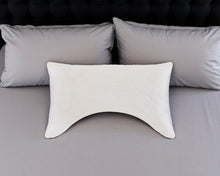 Load image into Gallery viewer, Cotton Latex Foam And Wool Hypoallergenic Ergonomic Bed Pillow - Queen
