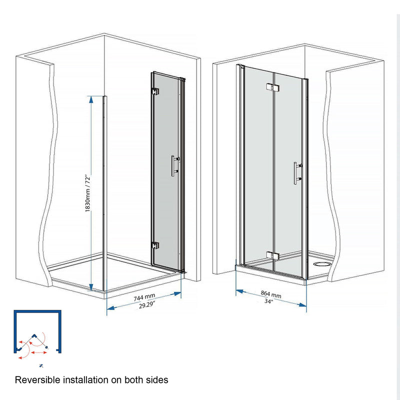 Bifold Shower Door
