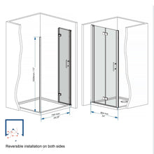 Load image into Gallery viewer, Bifold Shower Door

