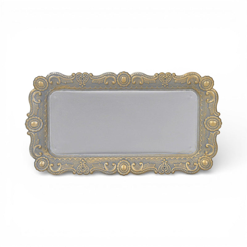 Handmade Trinket Tray - Blue / Gold / Silver