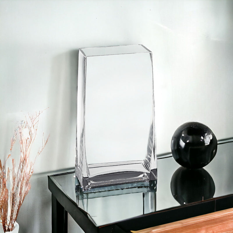 Rectangle Table Vase - Clear