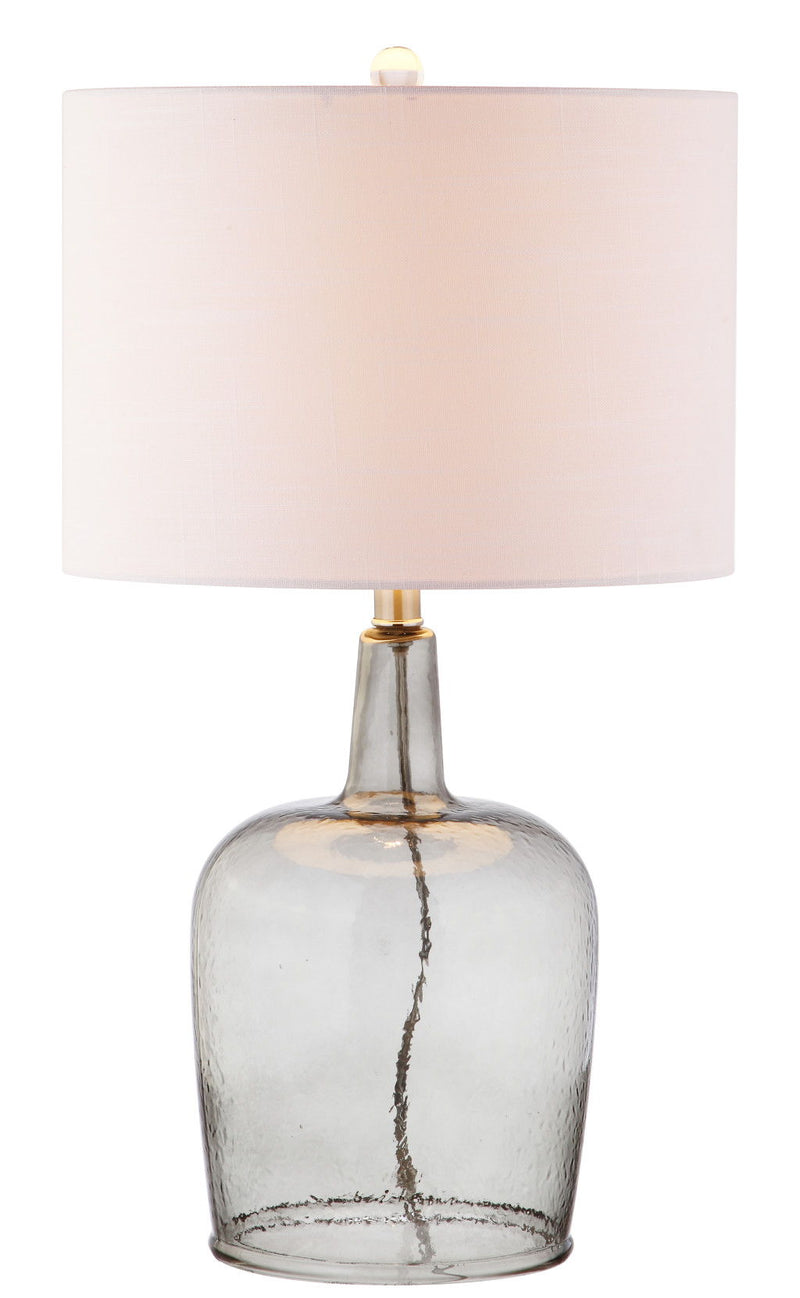 Urn Table Lamp With Drum Shade - Gray