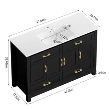 Load image into Gallery viewer, Bathroom Vanity With Sink Combo, 4 Soft Close Doors And 4 Drawers
