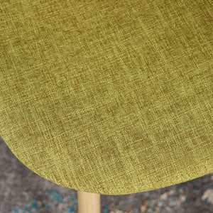 Modern Minimalist Fabric Dining Chair With Iron Legs