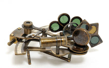 Load image into Gallery viewer, Nautical Sextant In Box Medium - Brass
