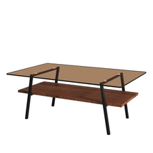 Load image into Gallery viewer, Rectangle Coffee Table, Tempered Glass Tabletop Modern Table For Living Room
