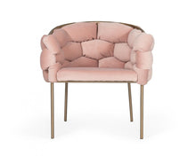 Load image into Gallery viewer, Upholstered Fabric Dining Arm Chair - Pink
