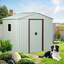 Load image into Gallery viewer, Ry-Sdyx56-Ww Outdoor Metal Storage Shed With Window - White

