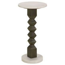 Load image into Gallery viewer, Selena - Round Side Table - White / Gray
