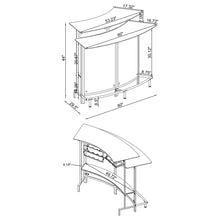 Load image into Gallery viewer, Keystone - Home Bar With Stemware &amp; Wine Storage - Black
