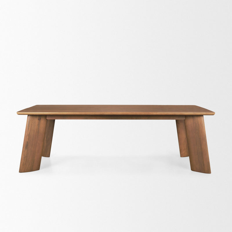Solid Wood Dining Table (727897) - Brown
