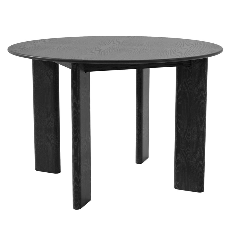 Wood Rounded Bar Table - Black