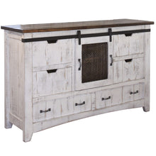 Load image into Gallery viewer, Solid Wood Six Drawer Triple Dresser - Antiqued White
