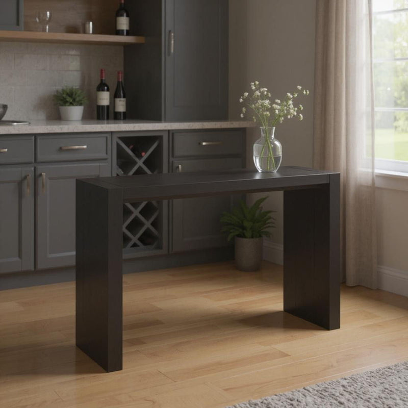 60" Wood Recgular Bar Table - Espresso