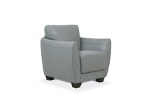 Load image into Gallery viewer, Genuine Leather and Black Arm Chair 33" - Watery
