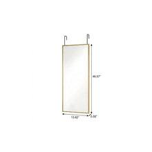 Load image into Gallery viewer, Aluminum Over The Door Framed Cheval Mirror - Gold
