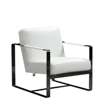 Load image into Gallery viewer, Fabric Arm Chair - White And Black
