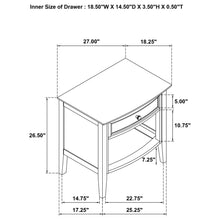 Load image into Gallery viewer, Talia - 1 Drawer Nightstand - White
