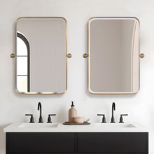 Load image into Gallery viewer, 36" Metal Framed Bathroom Vanity Mirror - Gold
