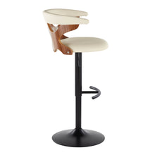 Load image into Gallery viewer, Gardenia - Contemporary Adjustable Barstool, Swivel With Rounded T Footrest (Set of 2)
