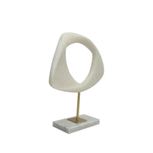 Load image into Gallery viewer, Marble Tabletop Sculpture (574065) - White / Gold

