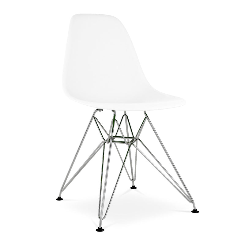 Steel Dining Side Chair - White