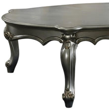 Load image into Gallery viewer, Wood Poly Resin Coffee Table - Antique Platinum
