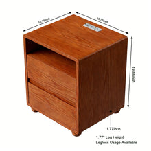 Load image into Gallery viewer, Nightstand With 2 Drawers And Shelves
