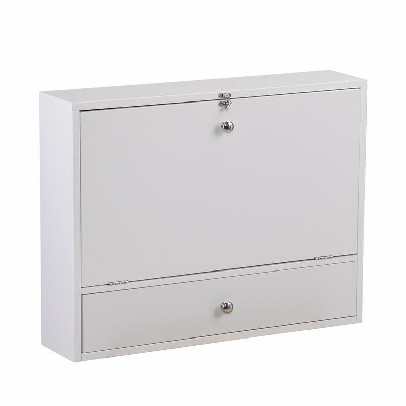 Wall Mounted Floating Desk - White