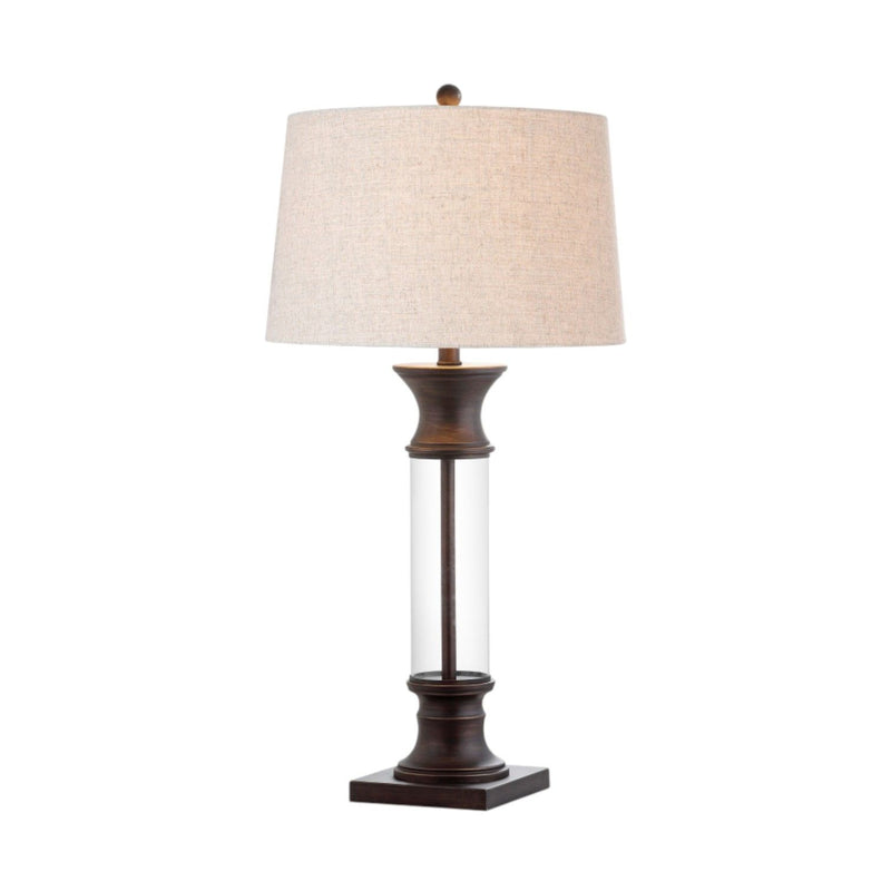 Novelty Table Lamps With Empire Shades (Set of 2) - Bronze