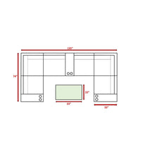 Load image into Gallery viewer, Outdoor Wicker Sectional With Weather Resistant Cushions And Table
