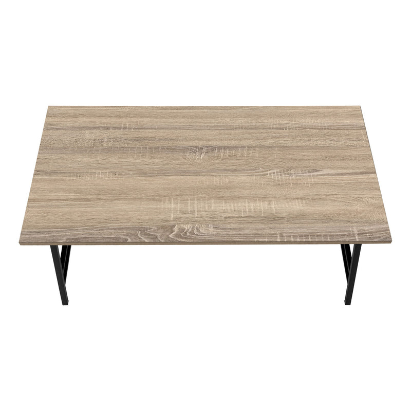 Metal Coffee Table - Taupe And Black
