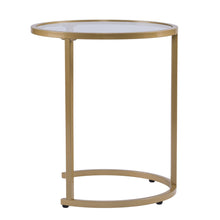 Load image into Gallery viewer, Glass Round Nested Tables (Set of 2) - Gold
