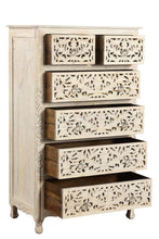 Load image into Gallery viewer, Solid Wood Six Drawer Chest - Beige
