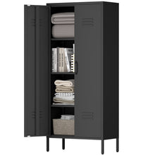 Load image into Gallery viewer, Modern Storage Cabinet With Adjustable Shelves, Magnetic Door Stopper
