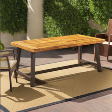 Load image into Gallery viewer, Outdoor Sandblast Finish Acacia Wood Dining Table
