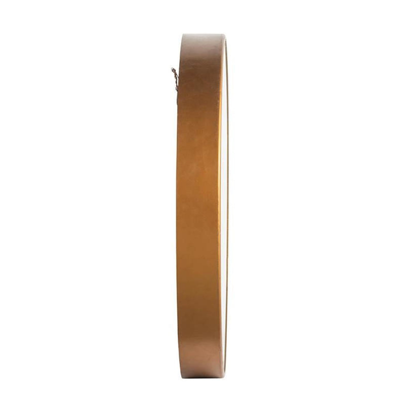 Circle Mirror Analog Exposed Gear Wall Clock - Gold / Silver