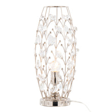 Load image into Gallery viewer, Crystal - Buds Contemporary Uplight Lamp - Polished Nickel / Clear Crystal
